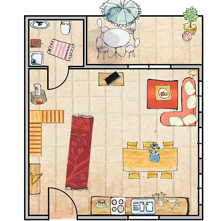 Strandschloesschen Sellin - Haushaelfte 4 Holiday home Sellin (Rugen)